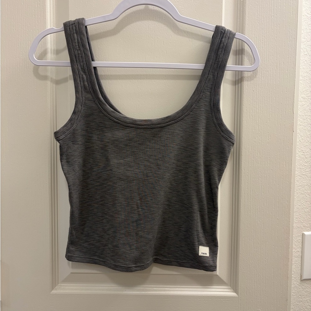 Vuori Women's Dark Gray Scoop Neck Tank Top
